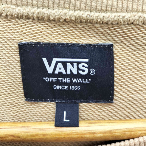 バンズ VANS CHECKER BOX Crew Sweat バックプリント ルーズシルエットスウェット トレーナー メンズ import:L