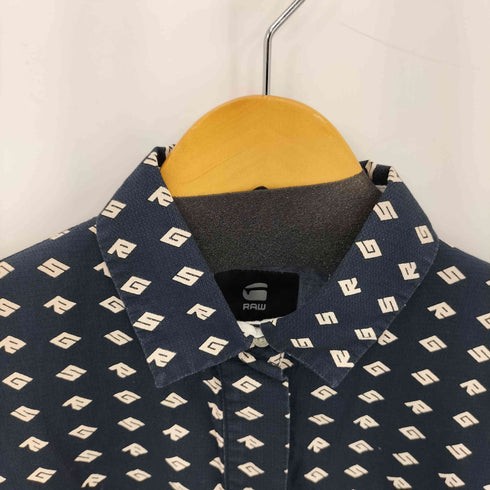 ジースターロー G-STAR RAW Blake Core Polo 総柄 ポロシャツ レディース import:S