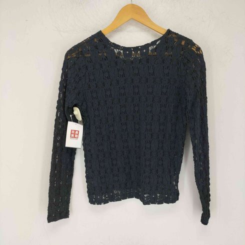マカフィー MACPHEE コットンナイロンレース クルーネックプルオーバー レディース JPN:S