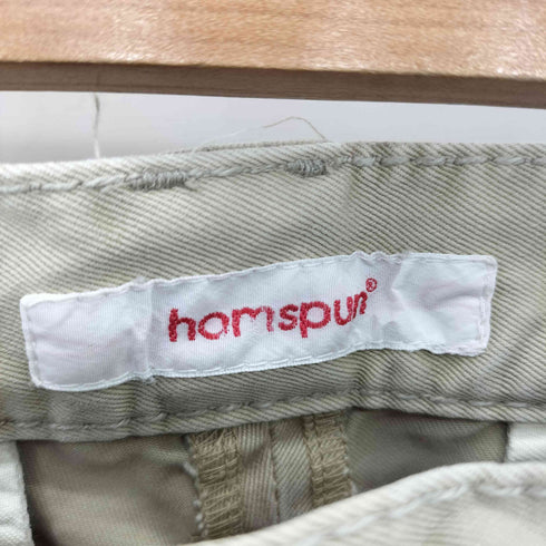 ホームスパン homspun ボタンフライ ベイカーパンツ レディース