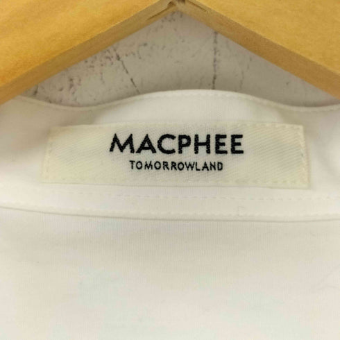 マカフィー MACPHEE コットンブロード コクーンシャツ レディース JPN:36