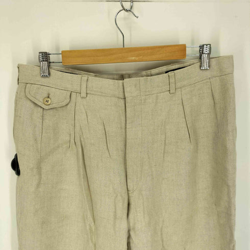 ポロバイラルフローレン Polo by RALPH LAUREN 90S リネン 2タック ワイドテーパード パンツ メンズ FREE