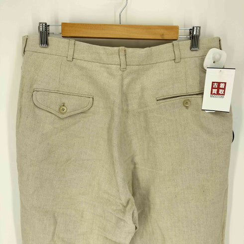 ポロバイラルフローレン Polo by RALPH LAUREN 90S リネン 2タック ワイドテーパード パンツ メンズ FREE