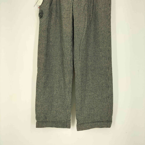 ポロバイラルフローレン Polo by RALPH LAUREN 90S ハウンドトゥース 千鳥格子 ウール サイドアジャスターベルト付き ワイドテーパード パンツ メンズ