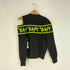 アベイシングエイプ A BATHING APE BAPY ショルダースリット ロゴライン ニット レディース import:XS