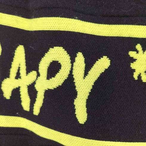 アベイシングエイプ A BATHING APE BAPY ショルダースリット ロゴライン ニット レディース import:XS