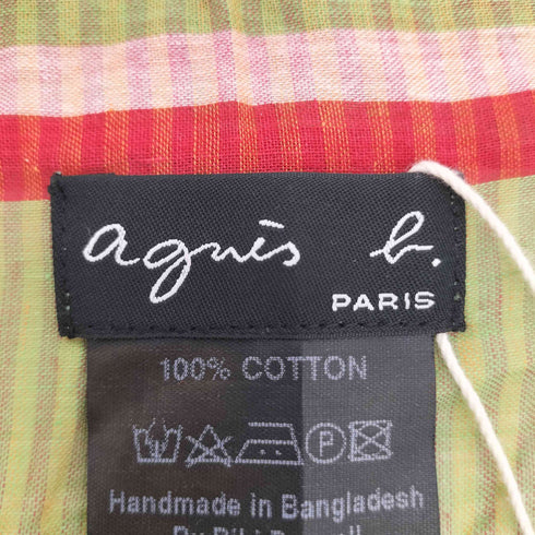 アニエスベー agnes b. 総柄 コットン ストール レディース