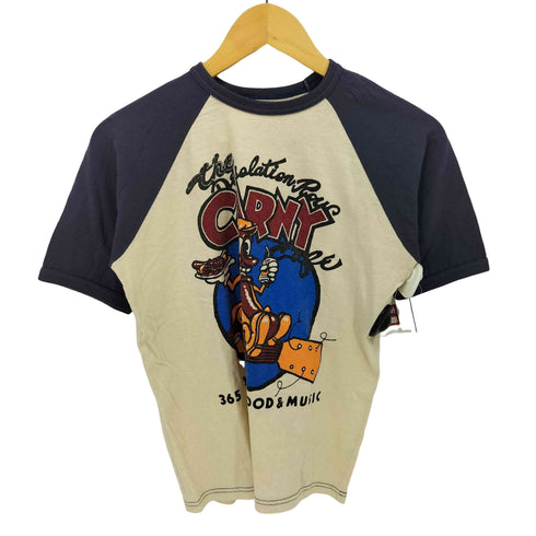 BOOTLEGGERS REUNION CARNY CAFE グラフィックプリント ラグランTシャツ メンズ JPN:S