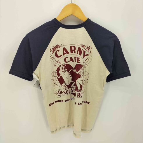 BOOTLEGGERS REUNION CARNY CAFE グラフィックプリント ラグランTシャツ メンズ JPN:S