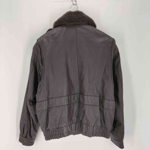 Ben Paris 韓国製 カウレザー ボアブルゾン メンズ import:L