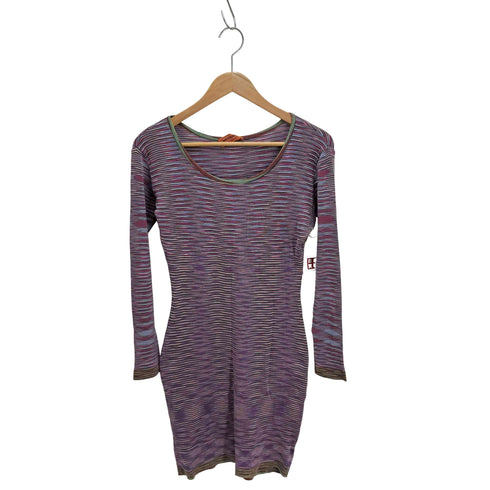 ミッソーニ MISSONI MISSONI イタリア製 ボーダー ニット ワンピース レディース