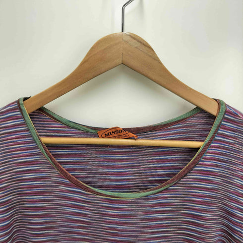 ミッソーニ MISSONI MISSONI イタリア製 ボーダー ニット ワンピース レディース
