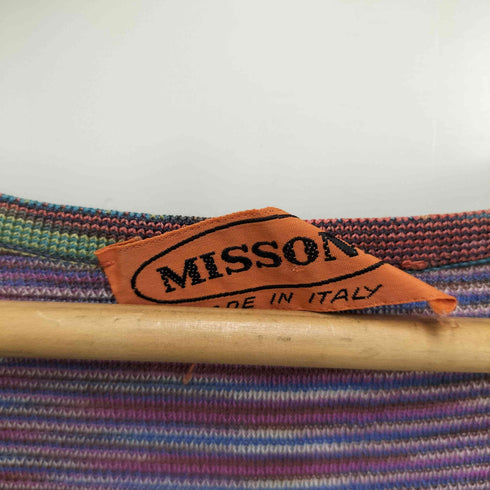 ミッソーニ MISSONI MISSONI イタリア製 ボーダー ニット ワンピース レディース