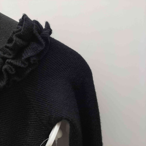 ダーリッチ Darich 24AW オフショルダー フリル ニット ミニ ワンピース レディース FREE