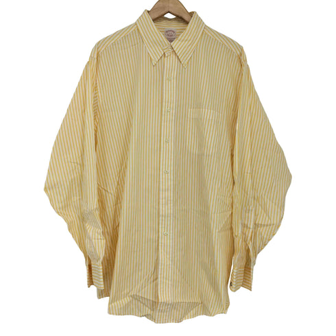 ブルックスブラザーズ BROOKS BROTHERS TRADITIONAL FIT ボタンダウン ストライプシャツ メンズ 17-35