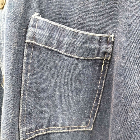 BRONZE AGE ブロンズエイジ 80-90S USA製 初期 OLD ロゴ刺繍 ヘビー オンス デニム カバーオール シャツ ジャケット SK8 オールドスケート サーフ メンズ