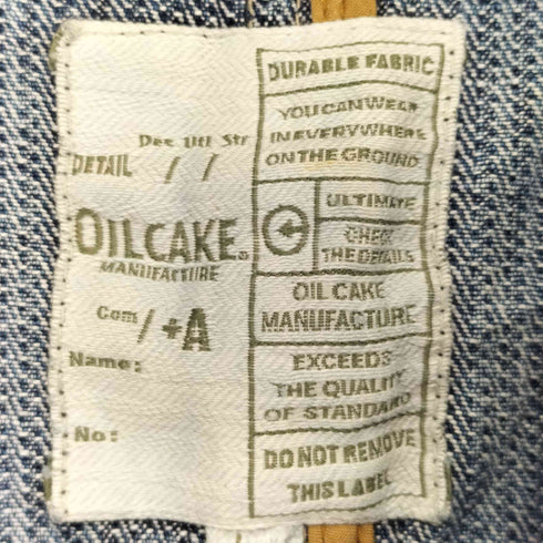 OILCAKE パイピング ユーズド加工 デニム テーラードジャケット メンズ import:L
