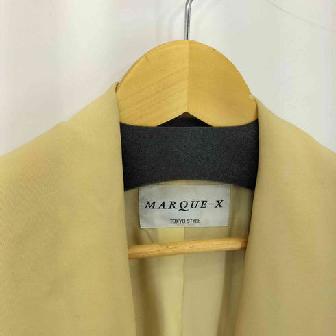 MARQUE-X 東京スタイル ボタンレス ウール ロングコート メンズ