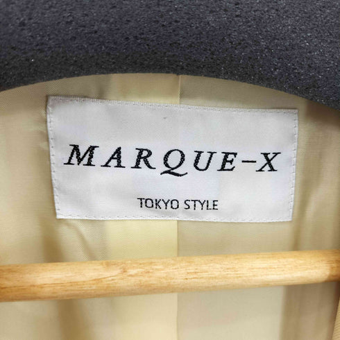 MARQUE-X 東京スタイル ボタンレス ウール ロングコート レディース