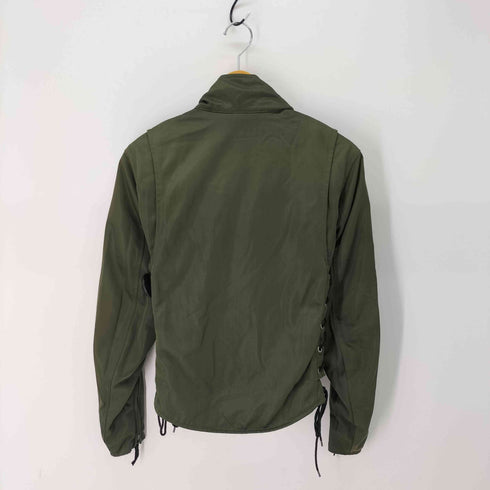 カドヤ KADOYA K’S LEATHER K'SPRODUCT レースアップ クロップド バイカー ブルゾン レディース import:M