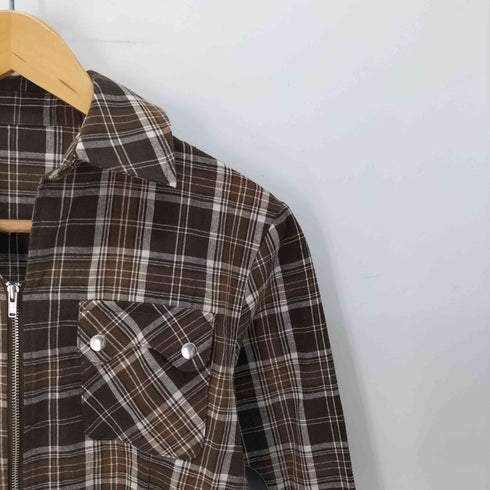 BEEDEN COMPACT ZIP UP CHECK SHIRT レディース FREE