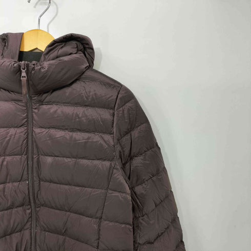 ユニクロ UNIQLO ウルトラライトダウンフーデットコート ダークブラウン XLサイズ レディース JPN:XL