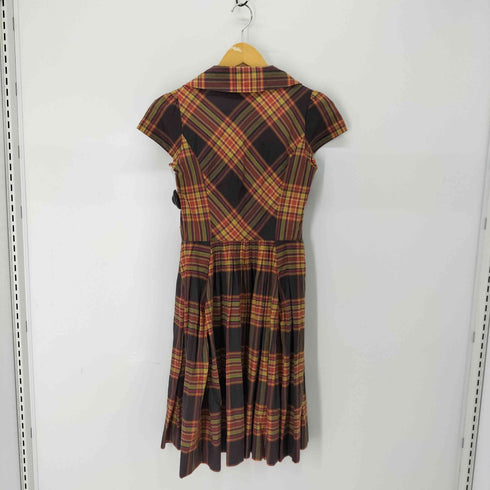 ヴィヴィアンウエストウッドレッドレーベル Vivienne Westwood RED LABEL オリゾンティ スクエアネック シャツワンピース レディース JPN:1