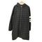 BOLONGARO TREVOR シャドーチェック ダブルジップ ラグラン ジップアップ フーデッド コート メンズ import:L