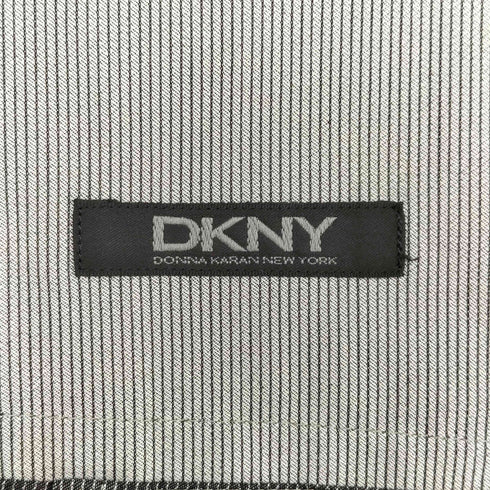 ダナキャランニューヨーク DKNY 00s Y2K archive ストライプ ステンカラー ハーフコート メンズ import:L