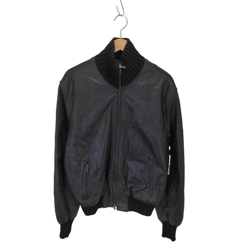 Nothing Hill ダブルジップ レザー リブブルゾン メンズ JPN:XL
