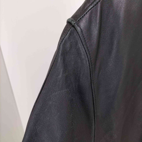 Nothing Hill ダブルジップ レザー リブブルゾン メンズ JPN:XL