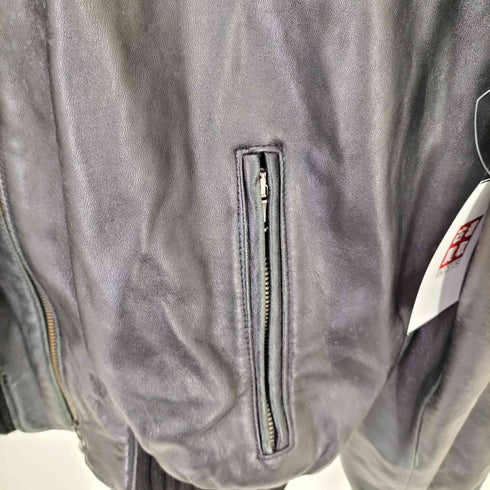 Nothing Hill ダブルジップ レザー リブブルゾン メンズ JPN:XL