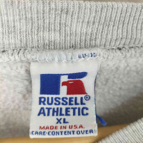 ラッセルアスレチック RUSSELL ATHLETIC 90S USA製 前V ドッグ プリント スウェット トップス メンズ import:XL