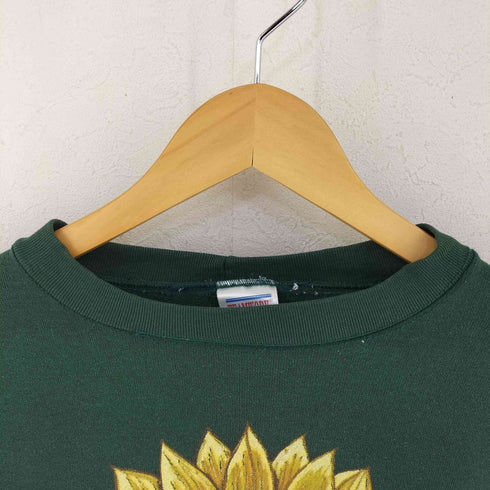 TEAMWORK 90S USA製 フラワープリントスウェット メンズ import:XL