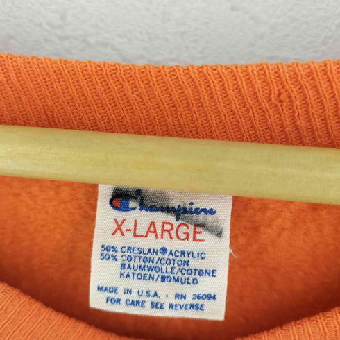 チャンピオン Champion 80S USA製 トリコタグ フットボールチームプリント ラグランスウェット メンズ XL