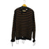 エムエムシックスメゾンマルジェラ MM6 Maison Margiela 25SS ストライプ ダメージ加工 コットン ニット セーター メンズ import:M