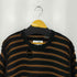 エムエムシックスメゾンマルジェラ MM6 Maison Margiela 25SS ストライプ ダメージ加工 コットン ニット セーター メンズ import:M
