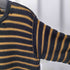 エムエムシックスメゾンマルジェラ MM6 Maison Margiela 25SS ストライプ ダメージ加工 コットン ニット セーター メンズ import:M