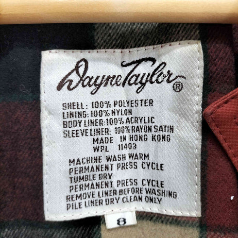 DAYNE TAYLOR チェックライナー付きステンカラーコート レディース 8