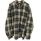 エディーバウアー Eddie Bauer 90S 白タグ マドラスチェック ボタンダウン L/S シャツ メンズ import:XXL