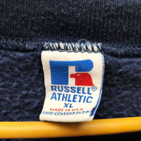 ラッセルアスレチック RUSSELL ATHLETIC 90S USA製 前Vガゼット 裏起毛 ブランク スウェット メンズ import:XL