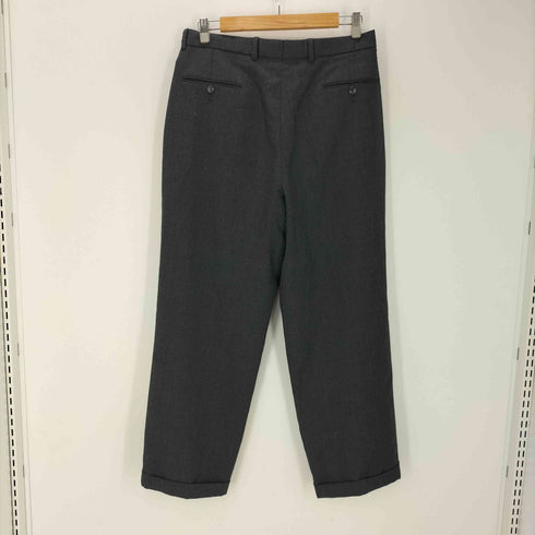 TT & COMPANY カナダ製 3タック ウール スラックス パンツ 裾ダブル メンズ 34