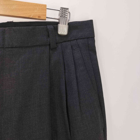 TT & COMPANY カナダ製 3タック ウール スラックス パンツ 裾ダブル メンズ 34