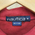 ノーティカ NAUTICA ボーダー柄 長袖ポロシャツ 鹿の子 メンズ import:M