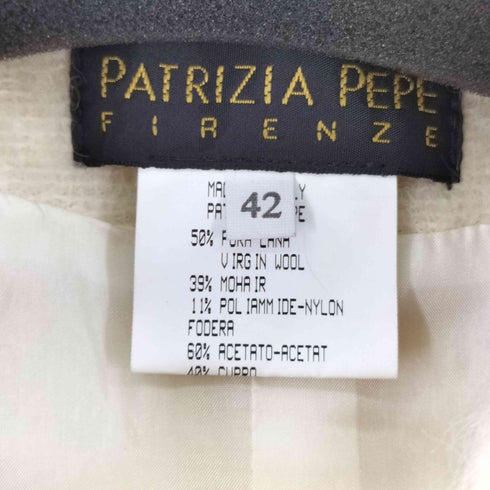 パトリツィアペペ PATRIZIA PEPE MADE IN ITALY モヘア混 ウールテーラードジャケット レディース EUR:42