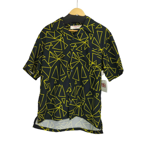Cemptation 幾何学模様オープンカラー半袖シャツ メンズ import:M