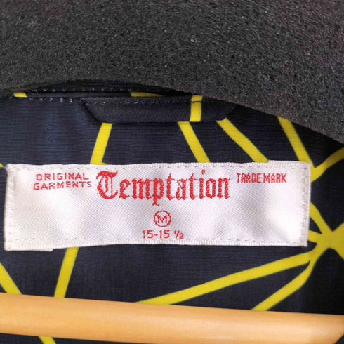 Cemptation 幾何学模様オープンカラー半袖シャツ メンズ import:M