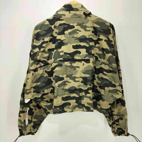 ザラ ZARA クロップド カモ パッカブル ウインドブレーカー レディース import:L