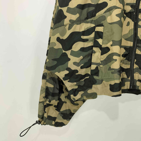 ザラ ZARA クロップド カモ パッカブル ウインドブレーカー レディース import:L