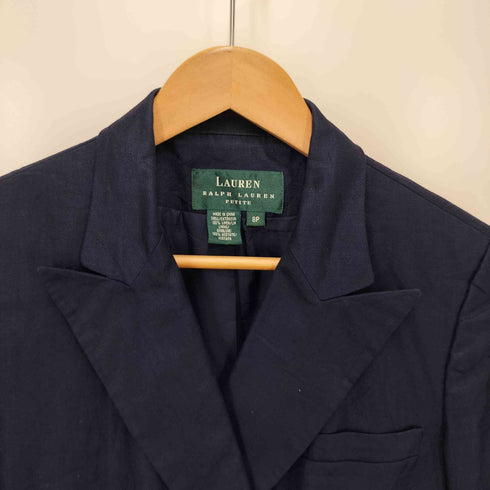 ローレンラルフローレン LAUREN RALPH LAUREN ダブルブレスト リネン テーラードジャケット レディース 8p